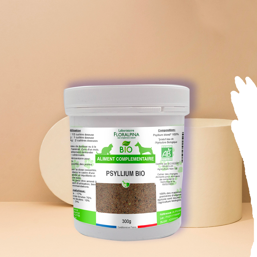 psyllium pour chien et chat bio