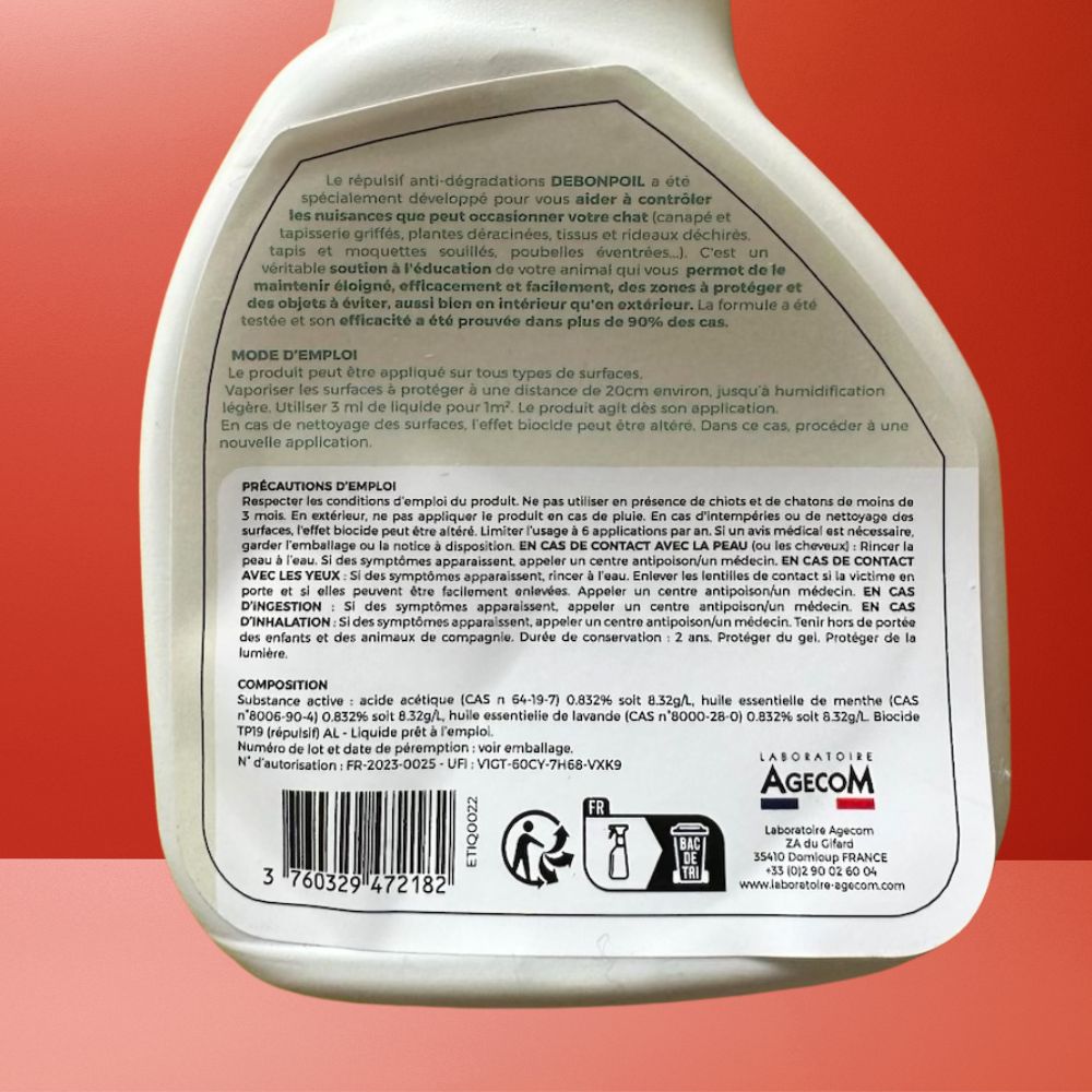 Repulsif chat exterieur radical - formule renforcée