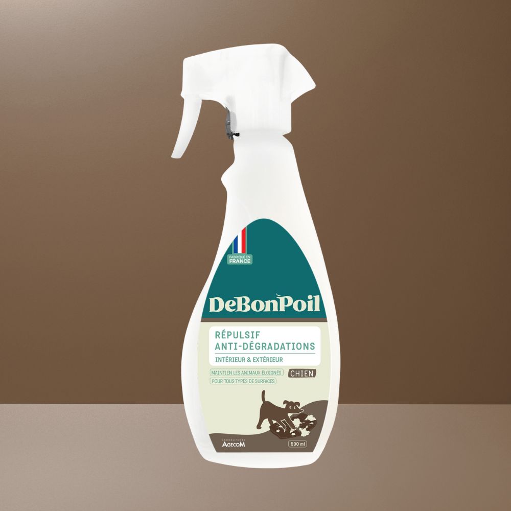 Repulsif pour chien naturel - Spray intérieur et extérieur