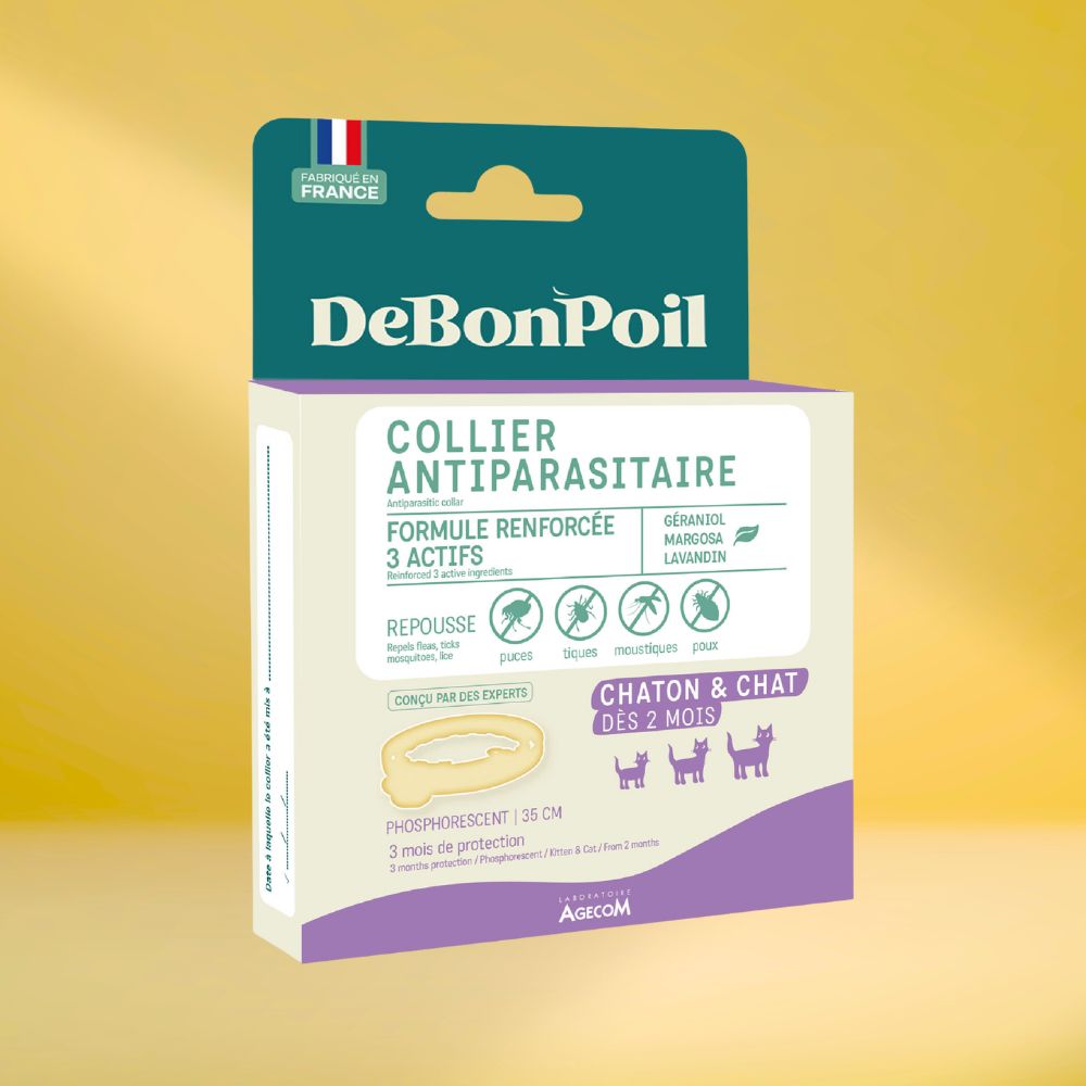 Collier phosphorescent antiparasitaire chaton & chat dès 2 mois