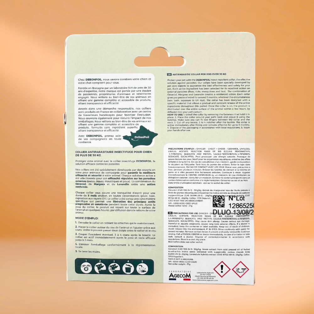 Pipettes antipuces pour chiot & chien – Protection mensuelle naturelle