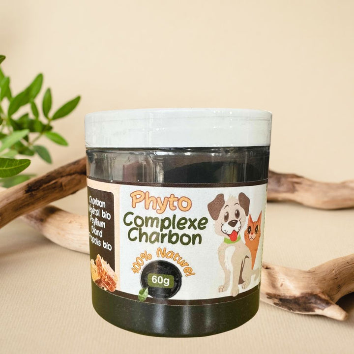 Complexe digestion chien et chat – Charbon, Psyllium & Propolis