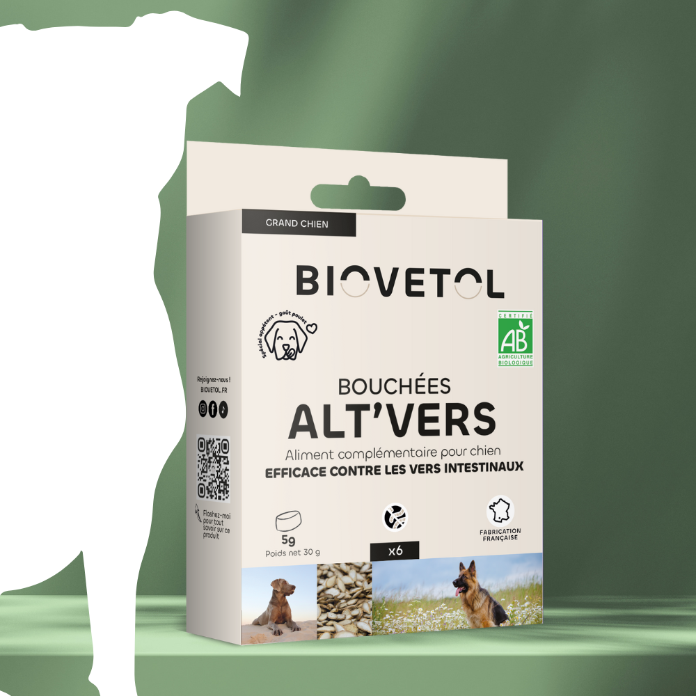 Vermifuge naturel chien - Alt'vers bio