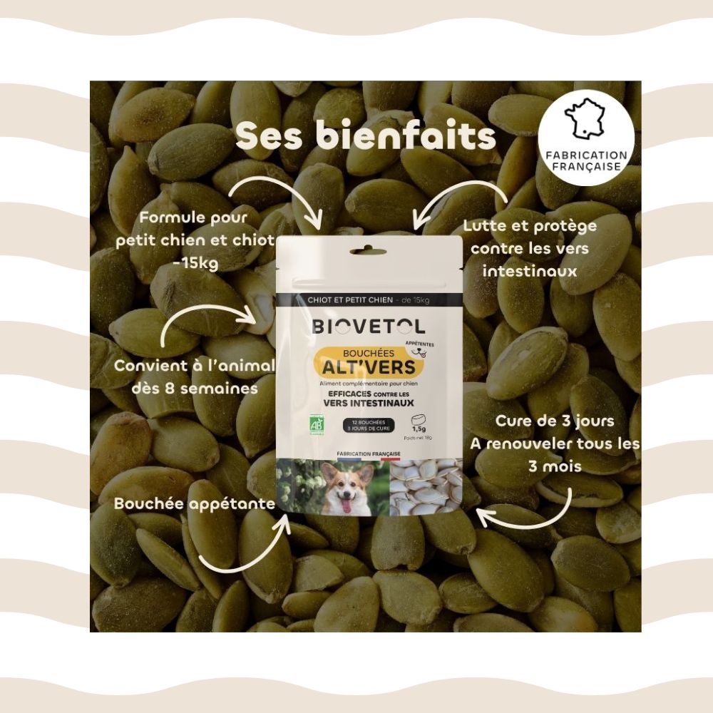bienfaits des vermifuges en bouchées chien