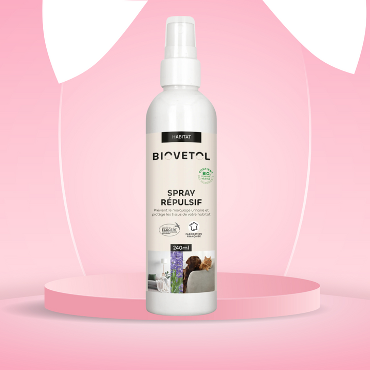 Spray répulsif chat naturel